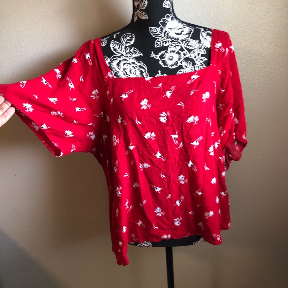 Women’s over the shoulder blouse